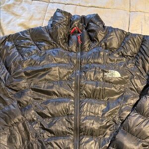 The North Face Shiny Black Puffer Jacket